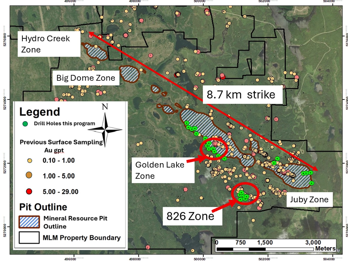 McFarlane Lake Mining : Intersections de 155 m à 0,59 g/t d'or au projet Juby en Ontario